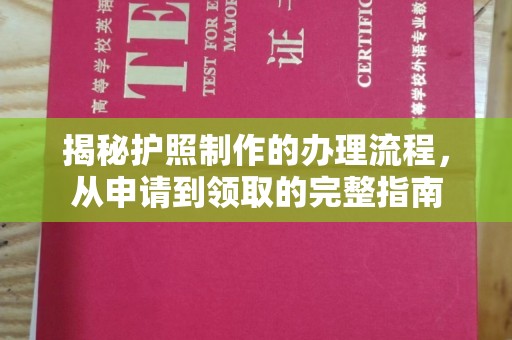 钢城揭秘护照制作的办理流程，从申请到领取的完整指南