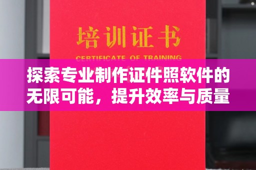 钢城探索专业制作证件照软件的无限可能，提升效率与质量